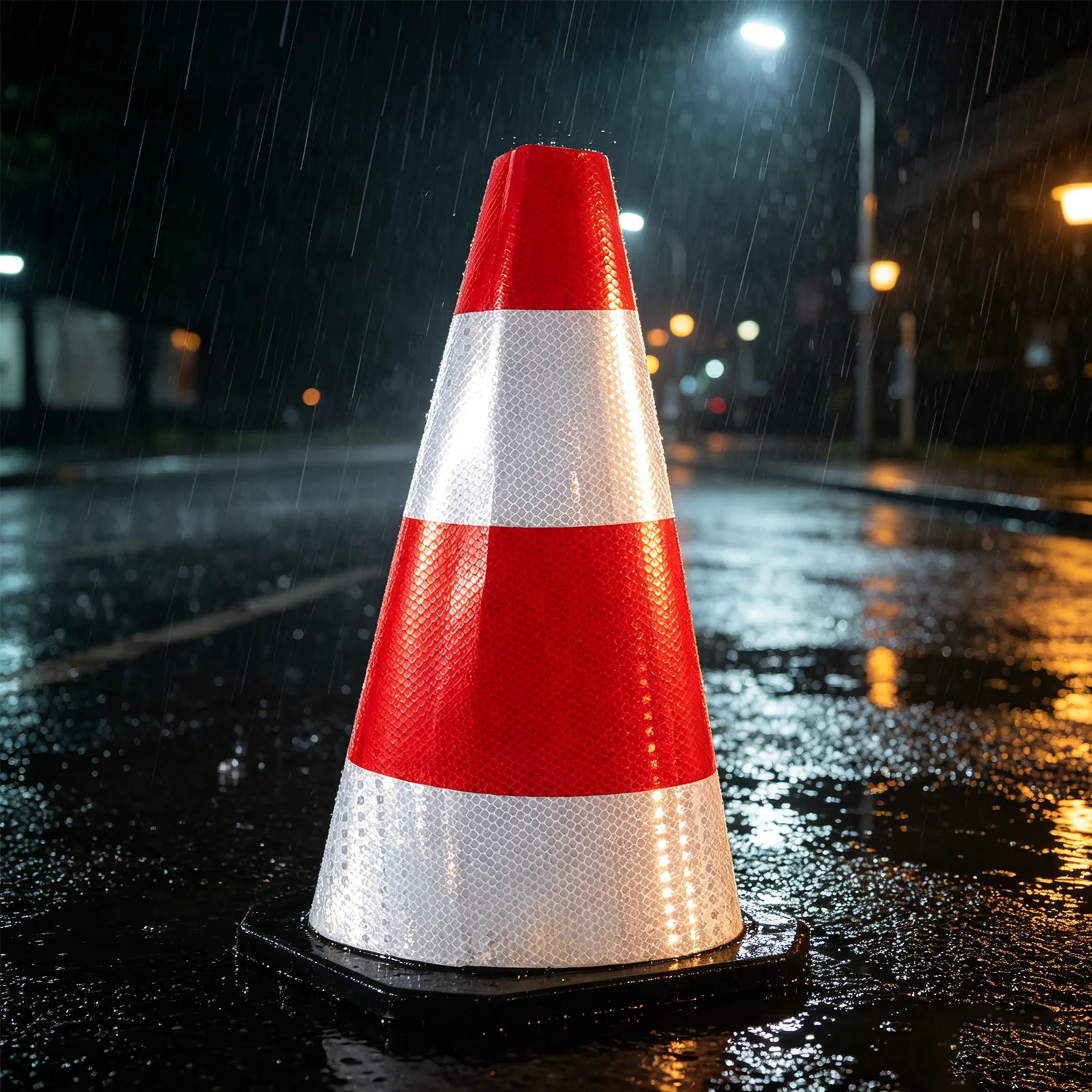 10個入り高視認性反射コーンラップスリーブ-夜間安全道路工事駐車場交通規制全天候型