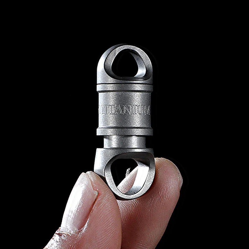 Titanium EDC Quickdraw Key Chain Spin Rotary Connector for Car Key Ring Holder Men Buckle Outdoor Tool Male Gift Accessories