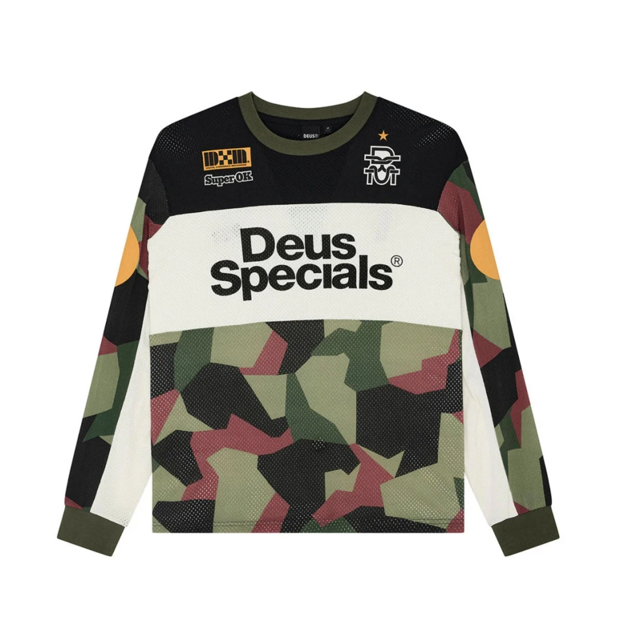 Camisa de Ciclismo DEUS EX MACHINA Racing Team MX Motocross Manga Longa Downhill MTB Ciclismo Moto BMX T-Shirt Bicicleta