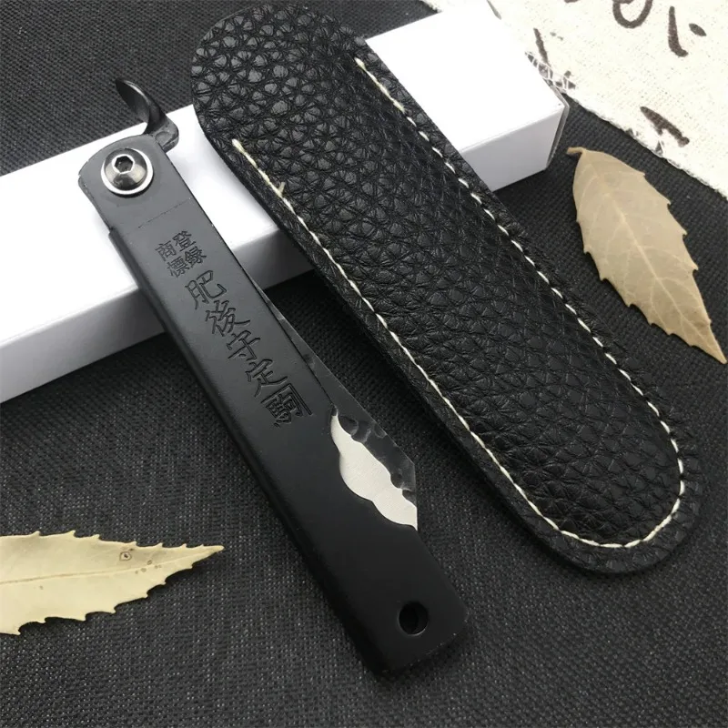 Handmade Forged Higonokami Folding Pocket Knife Portable EDC Tool Camping Pocket Knife Cutting Knife Kitchen Fruit Knife Gift