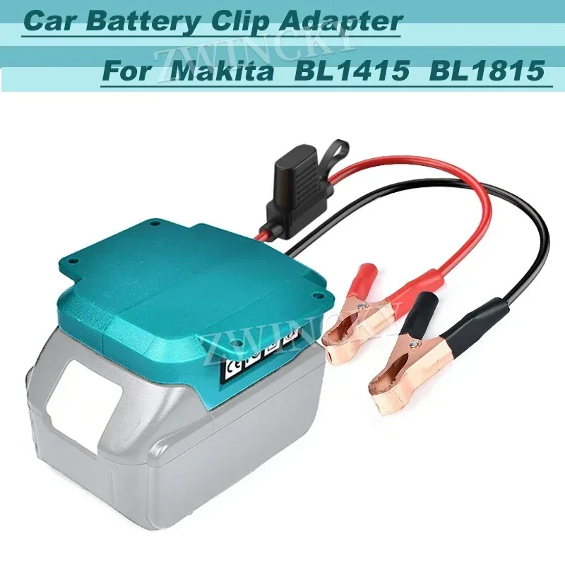 For Makita/Milwaukee/Dewalt 18V Li-ion Battery Jump Starter Automotive Booster Cable Tool DIY Converter with Fuse Switch Adapter