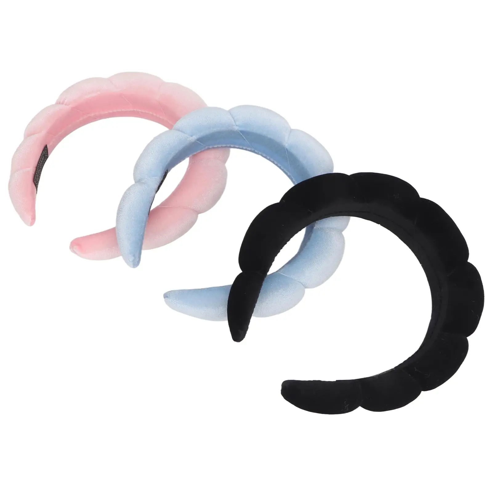 Skin-Friendly Wide Headbands: Elegant Elastic Hair Hoops for sports & for makeup 