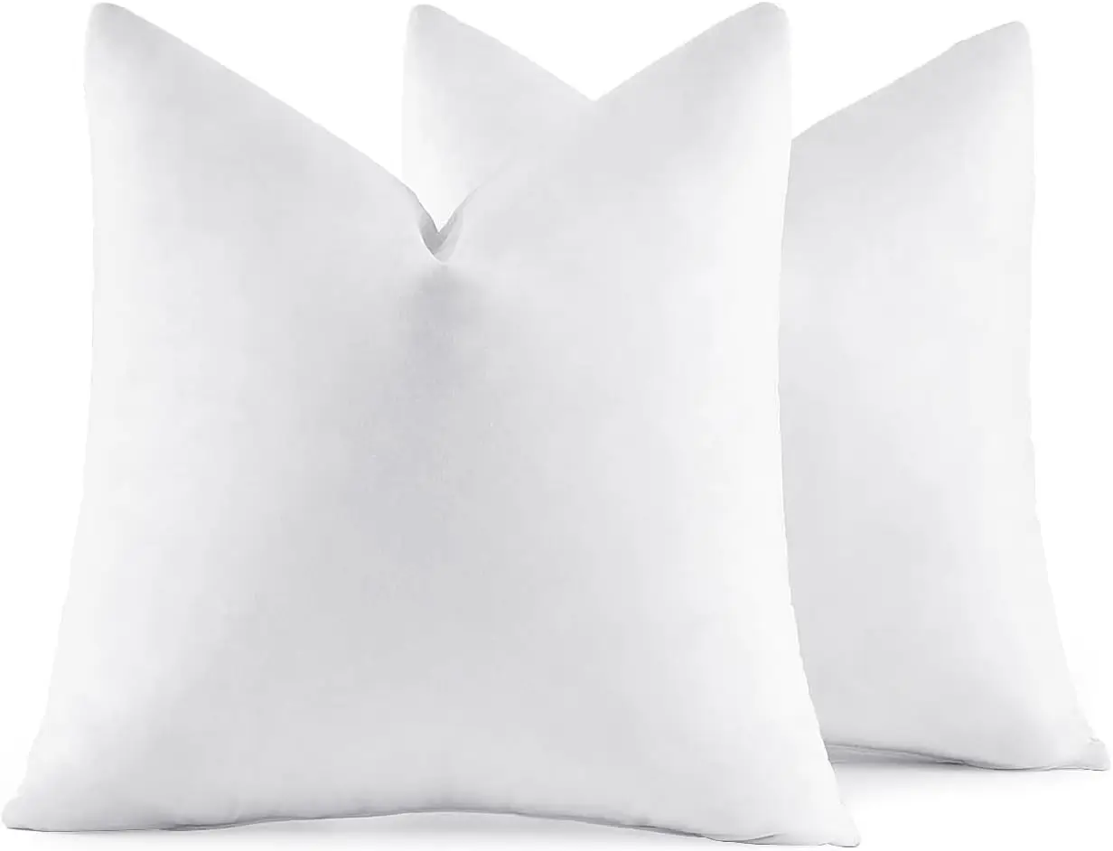 

26x26 Euro Pillow Inserts,Set of 2 Down Feather Throw Pillows for Couch Sofa Bed, Decorative Fluffy Throw Pillow Inserts