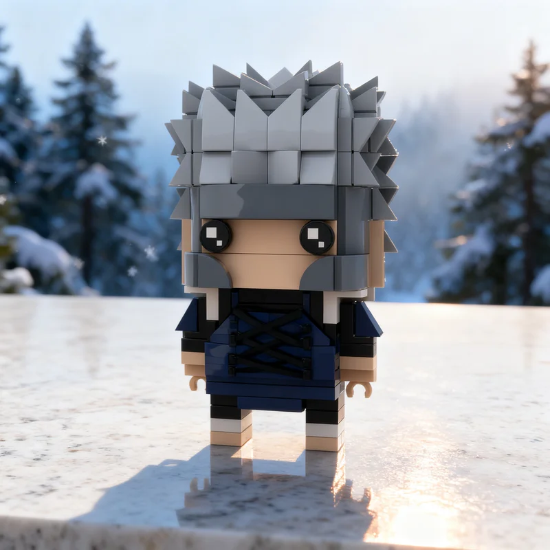 206pcs MOC Senju Tobirama BrickHeadz Model Building Blocks Christmas Gift Construction Toy Birthday 3D Assemble Collection Idea