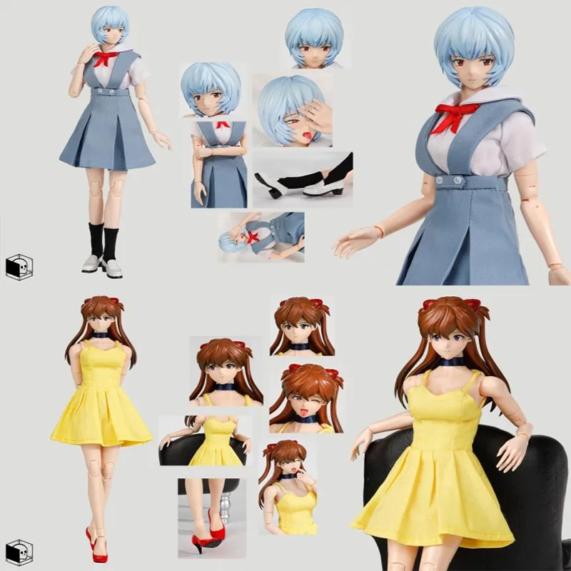 

Bone Box Toys 1/6 Female Soldier Eva Ayanami & Asuka 12" Cloth Action Figure Model Toy In Stock