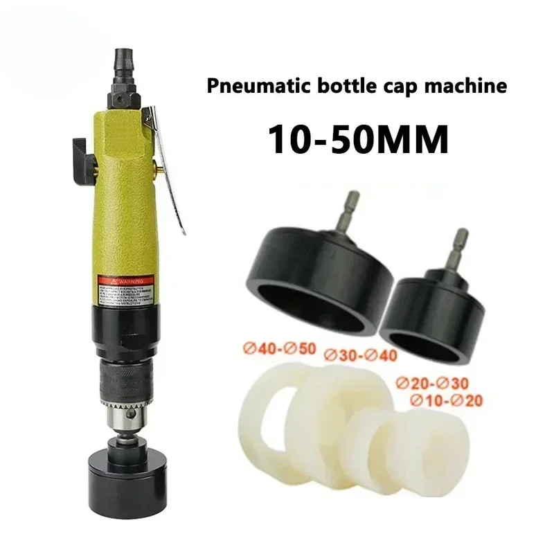 Pneumatic bottle cap machine hand-held bottle sealing machine capping tool 2500rpm plastic bottle  (10-50mm) 