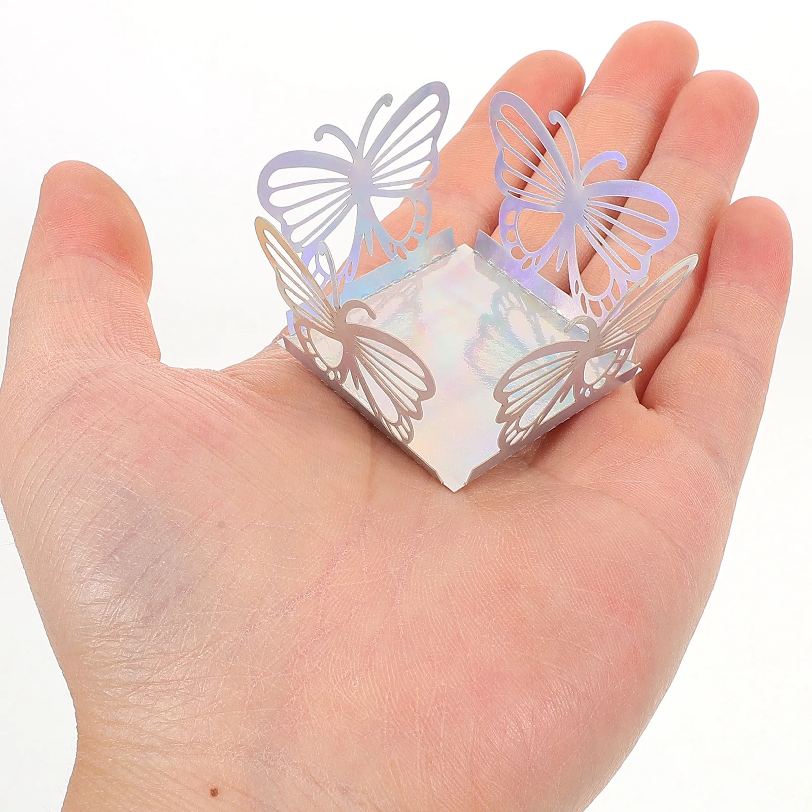 

50Pcs Hollow-Out Candy Box Creative Square Treat Containers for Chocolates Truffles Birthday Wedding Gift