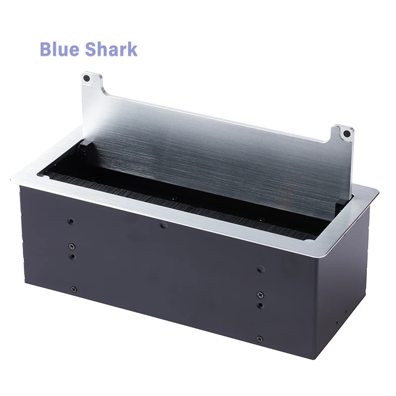 Industrial Computer Desk Flip Embedded Socket 3 Outlets 65W PD USB-C Charger Network Ports Multimedia Desktop Conference Socket