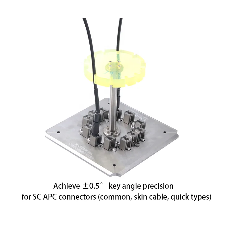 Fiber Polishing Plate SC APC Waterproof Connector Fast Connector Fiber Optic Foursquare Pressure Polishing Fixture