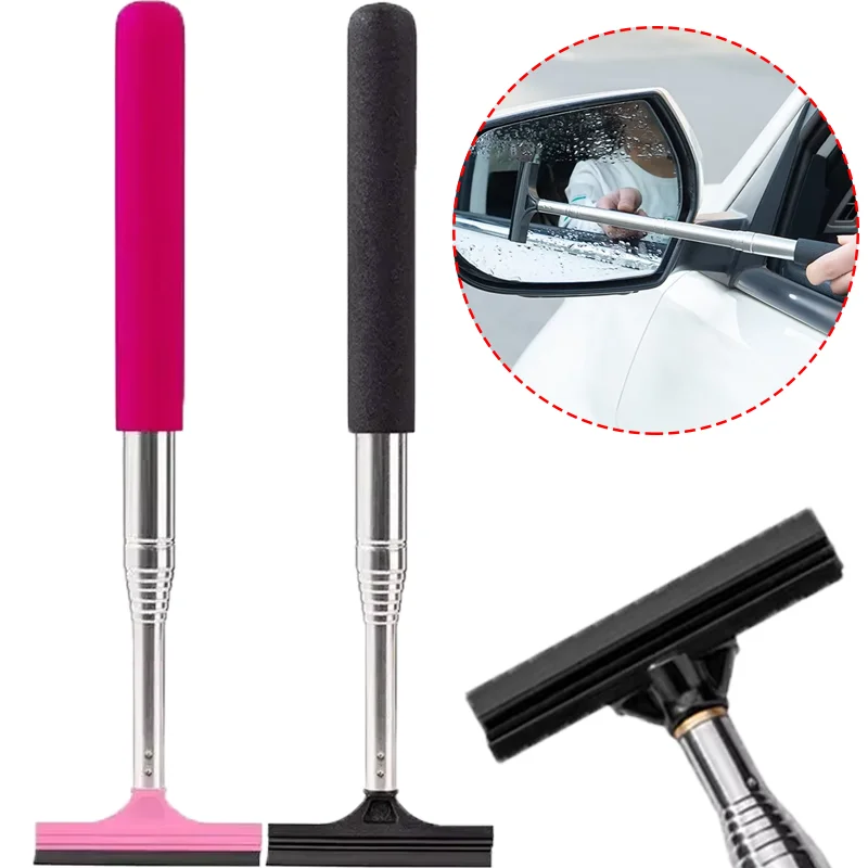 

Retractable Car Rearview Mirror Wiper Winter Universal Portable Cars Mirrors Squeegee Cleaner Water Remover Auto Accessories