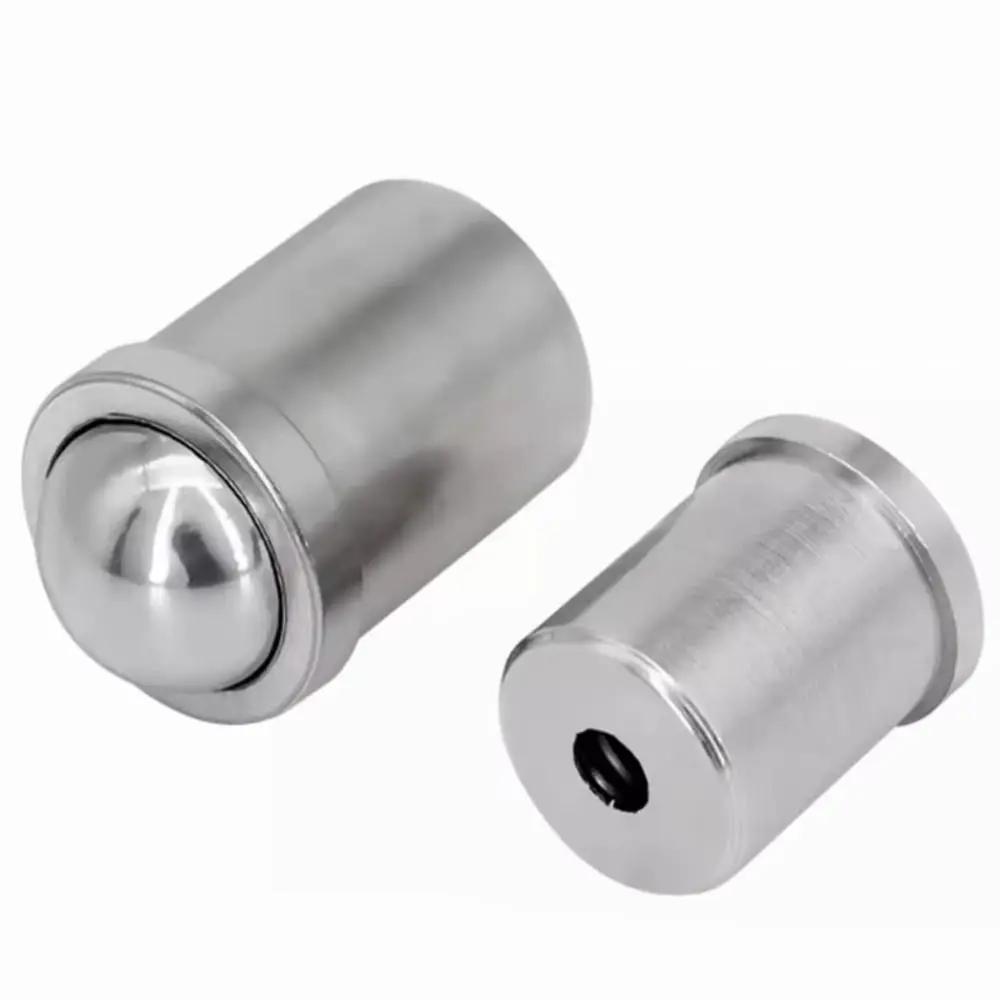 10Pcs 304 Stainless Steel Ball Spring Plunger Smooth Body 2-12mm Push Fit Spring Plunger Anti Rust Threadless Press Fit