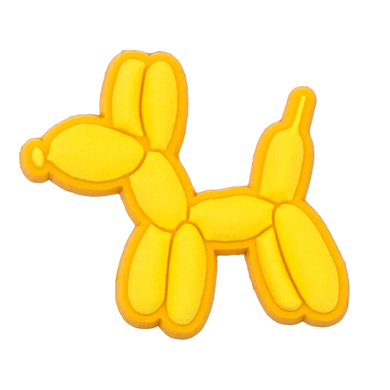 1/50PCS Golden Shoe Charms Golden Letters Yellow Duck Star Lemon Balloon Dog Women Shoe Accessories Cute Shoe Buckle Decoration image 4