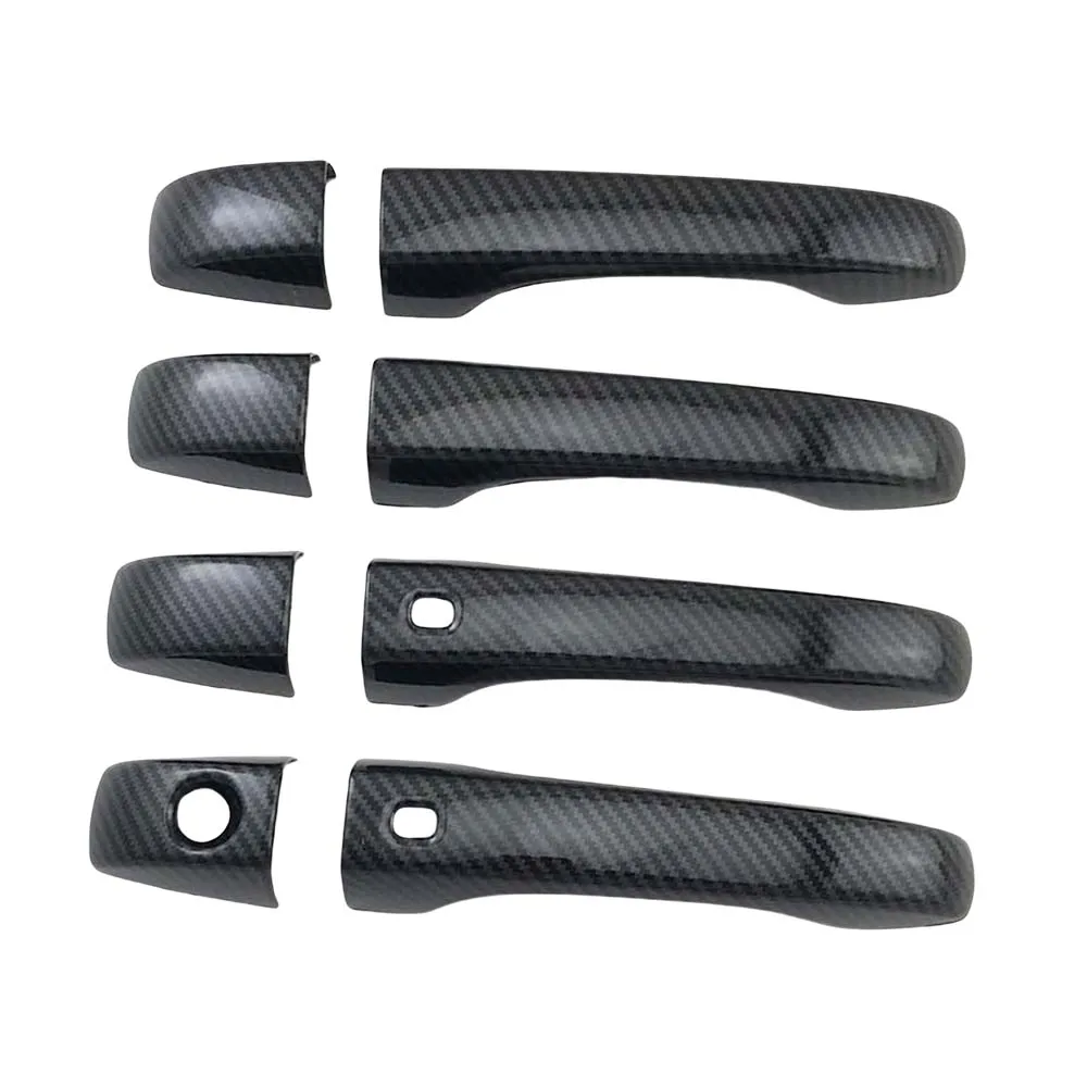Car Upgrade For Dodge Journey 2011 2015 2018 2019 2020 Carbon Fiber Chrome Silver Bright Black Door Handle Covers Accessories