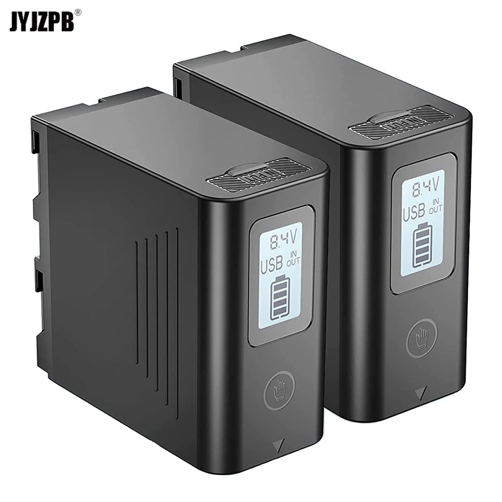 2 Pack Upgraded NP-F970 Replace Battery for Sony NP-F970 NP-F960 NP-F950 Battery and Sony Handycams, with USB Output LCD Display