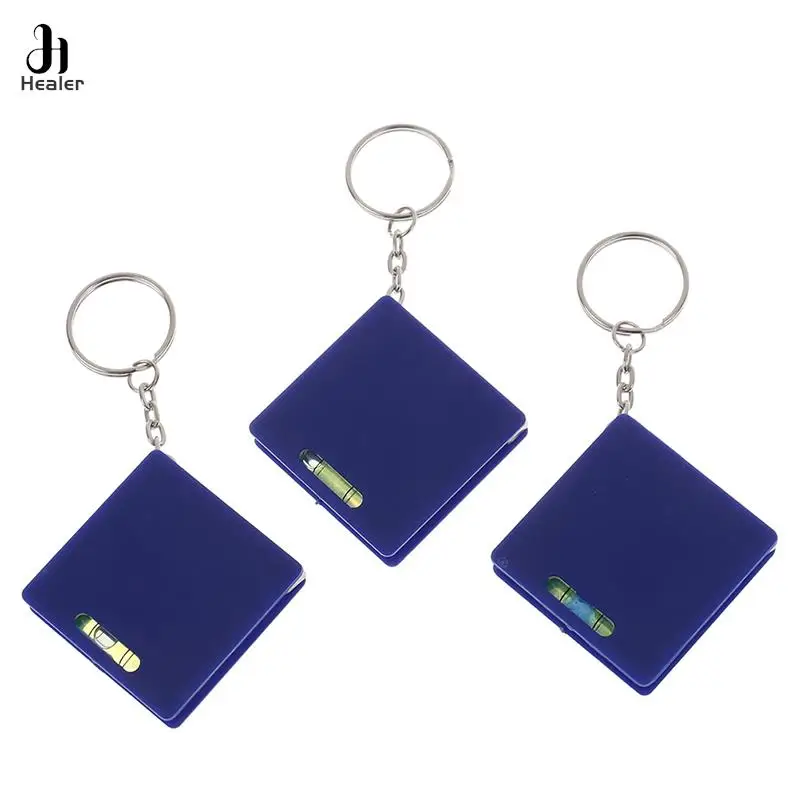 Mini Tape Measure With Key Chain Plastic Portable Retractable Ruler Centimeter/Inch Tape Measure