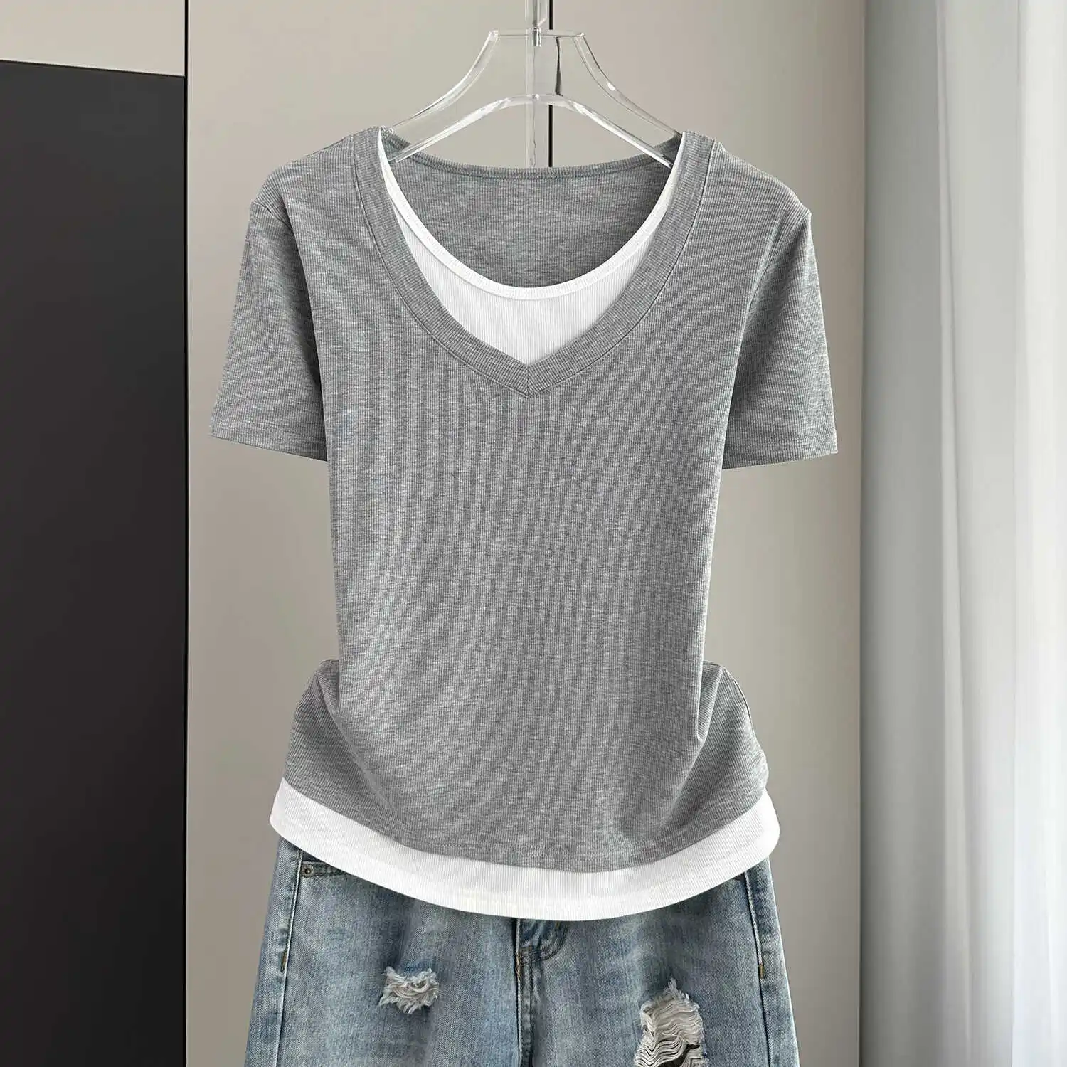 

Summer Loose Short Sleeve T-Shirt Women's 2025 New Top