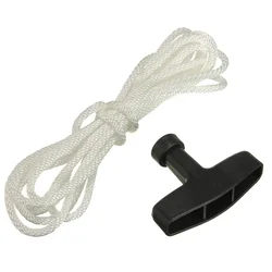1 Meters Trimmer Starter Cord Rope & Pull Handle Set For Most Petrol Lawnmowers Engine Handle Drawstring Garden Tool Parts