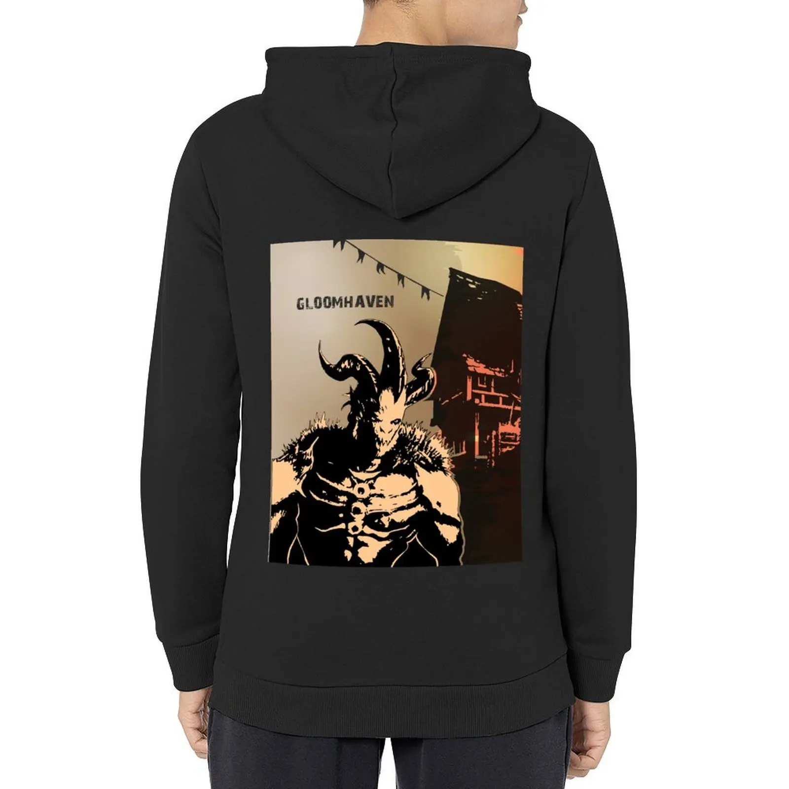 

Gloomhaven - Board Games Design - Movie Poster Style - Board Game Art Hoodie hooded shirt men clothes autumn clothes man hoodie
