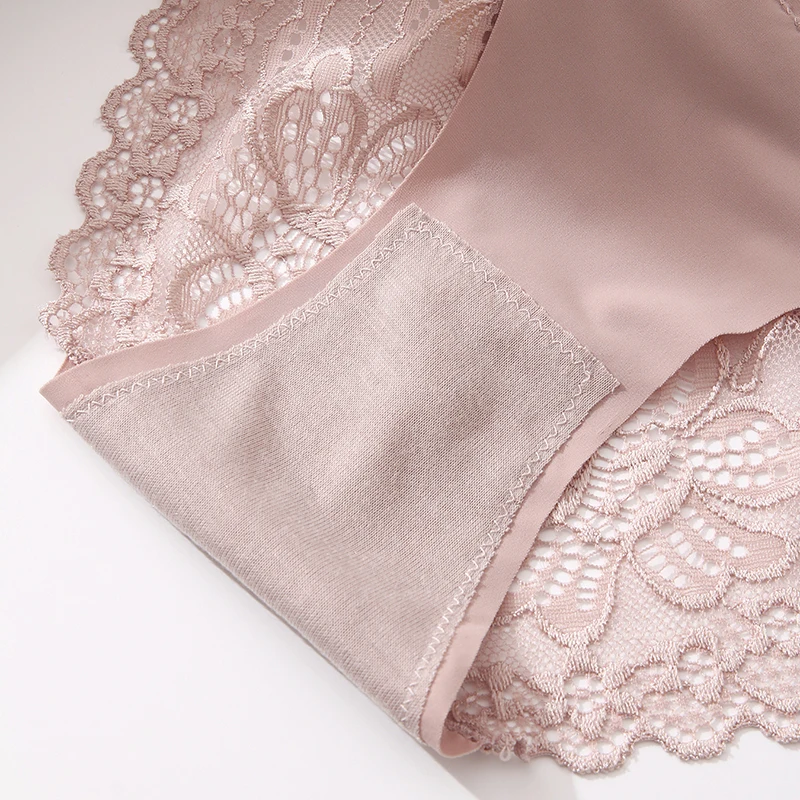 Trowbridge 3ks/sada dámských kalhotek Plus Size krajkové spodní prádlo duté sexy dámské kalhotky pohodlné spodní prádlo prodyšné kalhotky - náhled 6