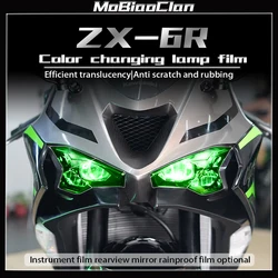 For Kawasaki Ninja zx6r zx 6r ZX 6R ZX-6R 2024 Modified Headlights Tail Light Film Instrument Film Protective Film Sticker