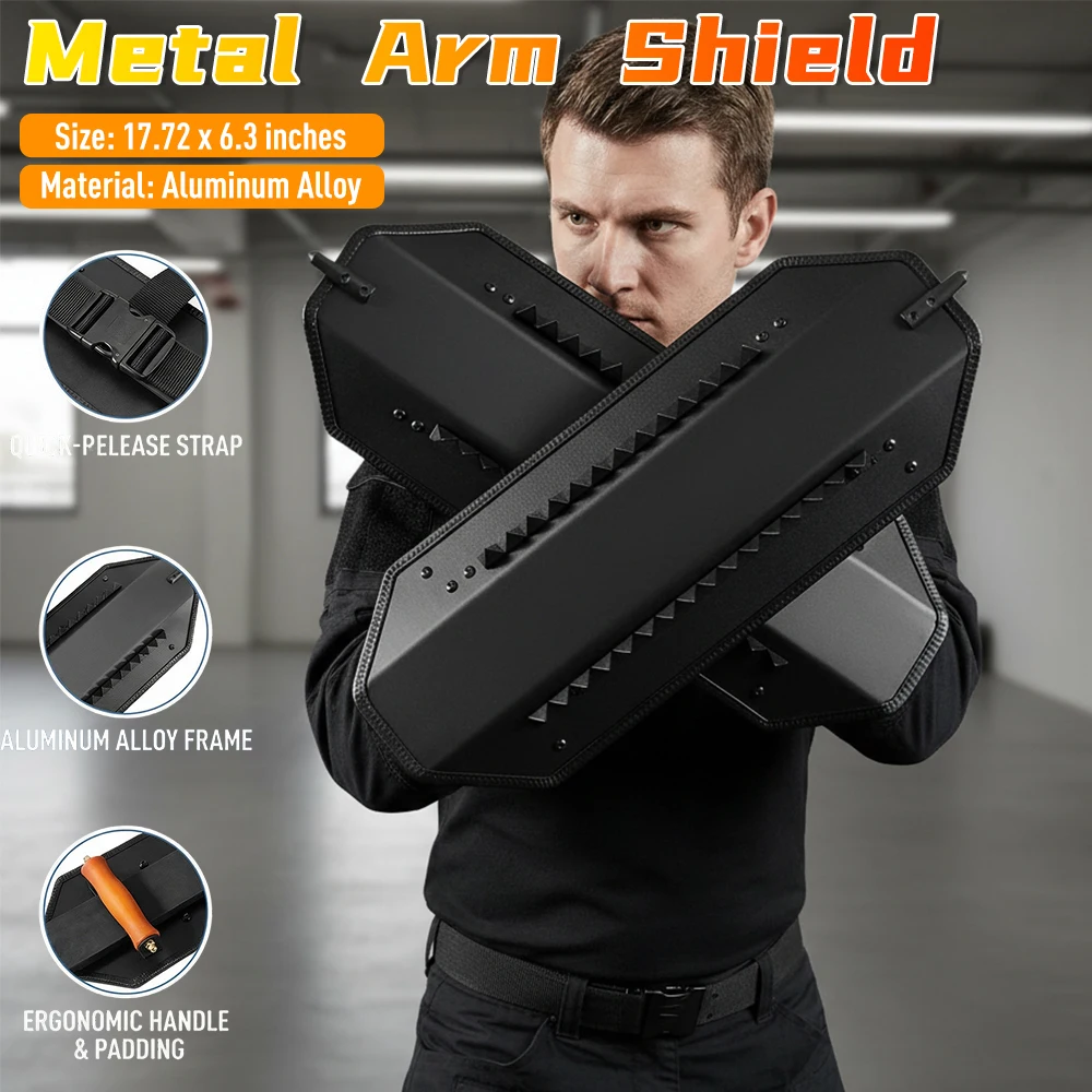 

Многофункциональный защитный щит из алюминиевого сплава для самообороны, тип «Рука», для школ, торговых центров, компаний