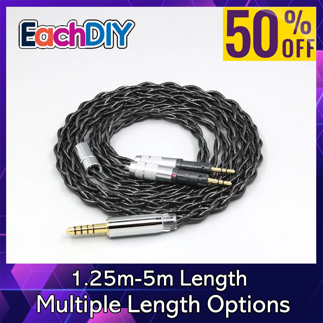 99% Pure Silver Palladium Graphene Floating Sleeve Earphone Gold Cable For Audio-Technica ATH-R70X headphone LN008327