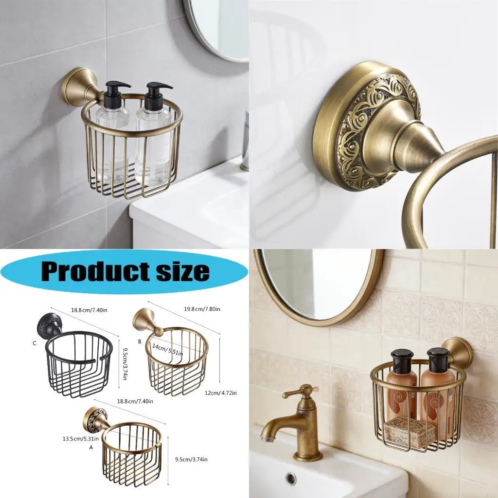 Metal Tissue Holder Corrosion Proof Simple Mounting Retro Metal Paper Towel Dispenser for Humid Environment