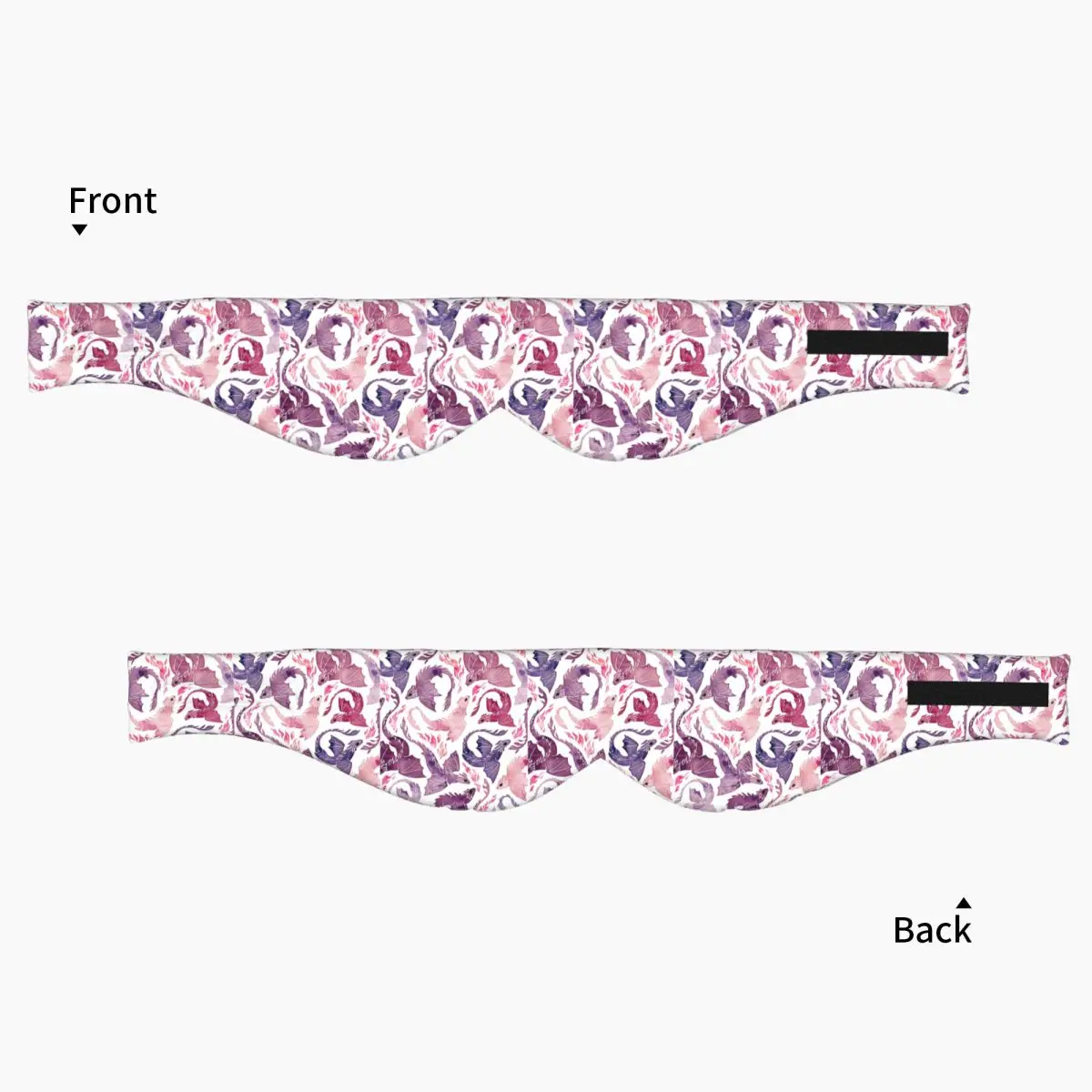 Dragon Fire Pink & Purple sleep eye mask Light Blocking Portable Eye Cover for Girls Boys Office Nap Party Eyeshade eyepatch view 3
