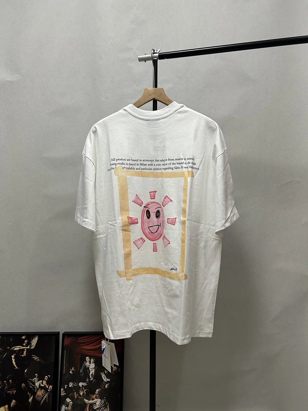 

Летняя футболка, мужская плотная хлопковая футболка с новым логотипом, футболки с принтом Солнца и Луны, скейт, повседневные белые футболки, женская футболка большого размера