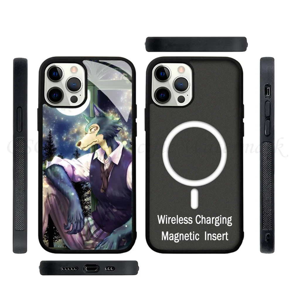 Магнитный чехол Beastars Legoshi для IPhone 15 14 13 Pro Max 11 12 Mini Alex