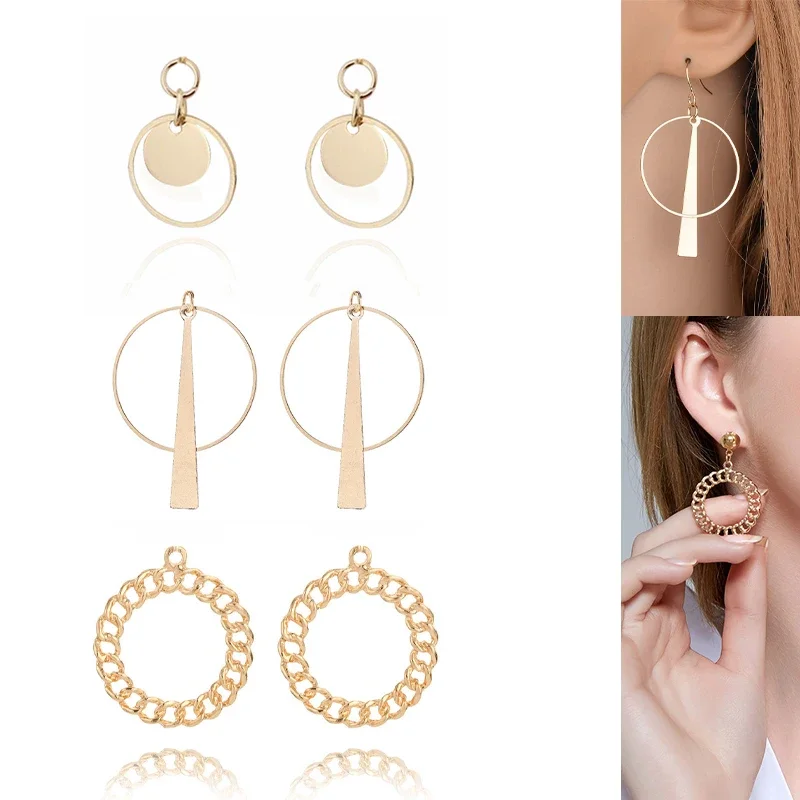 

Engood 100Pcs Rhinestone Round Button Sewing Trim & Embellishments Craft Buckle for DIY Earing Necklace Pendant Hair Accessories