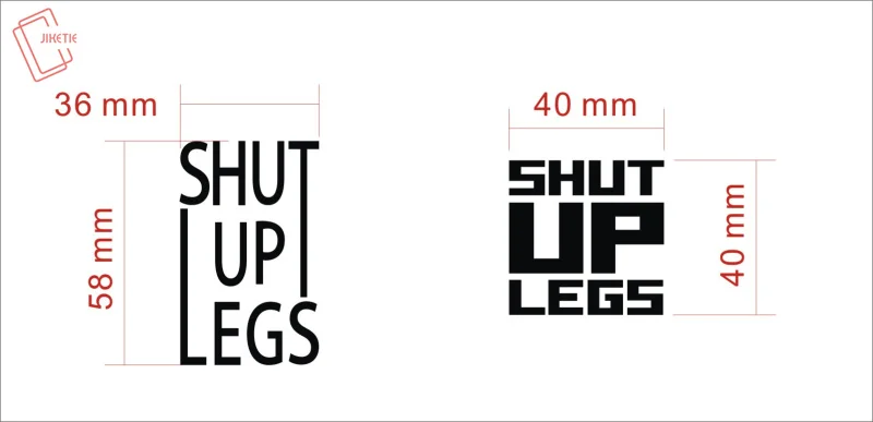 SHUT UP LEGS 2pics/set Bike Frame Sticker  Top Tube Sticker Bicycle Decals Decorative Frame Stickers Bike Stickers Bike Decals