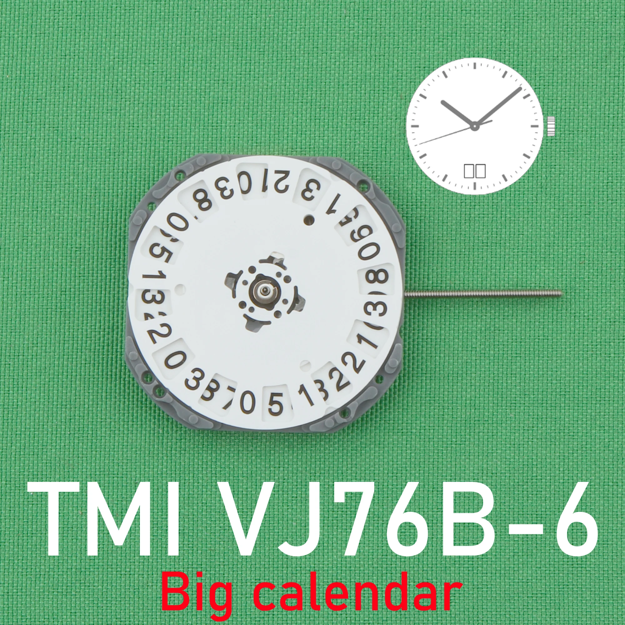 TMI VJ76B movement New Japan Seiko VJ76b-6 Quartz Movement Original SII/TMI VJ76 Watch Movement VJ12 MOVEMENT Date At 6