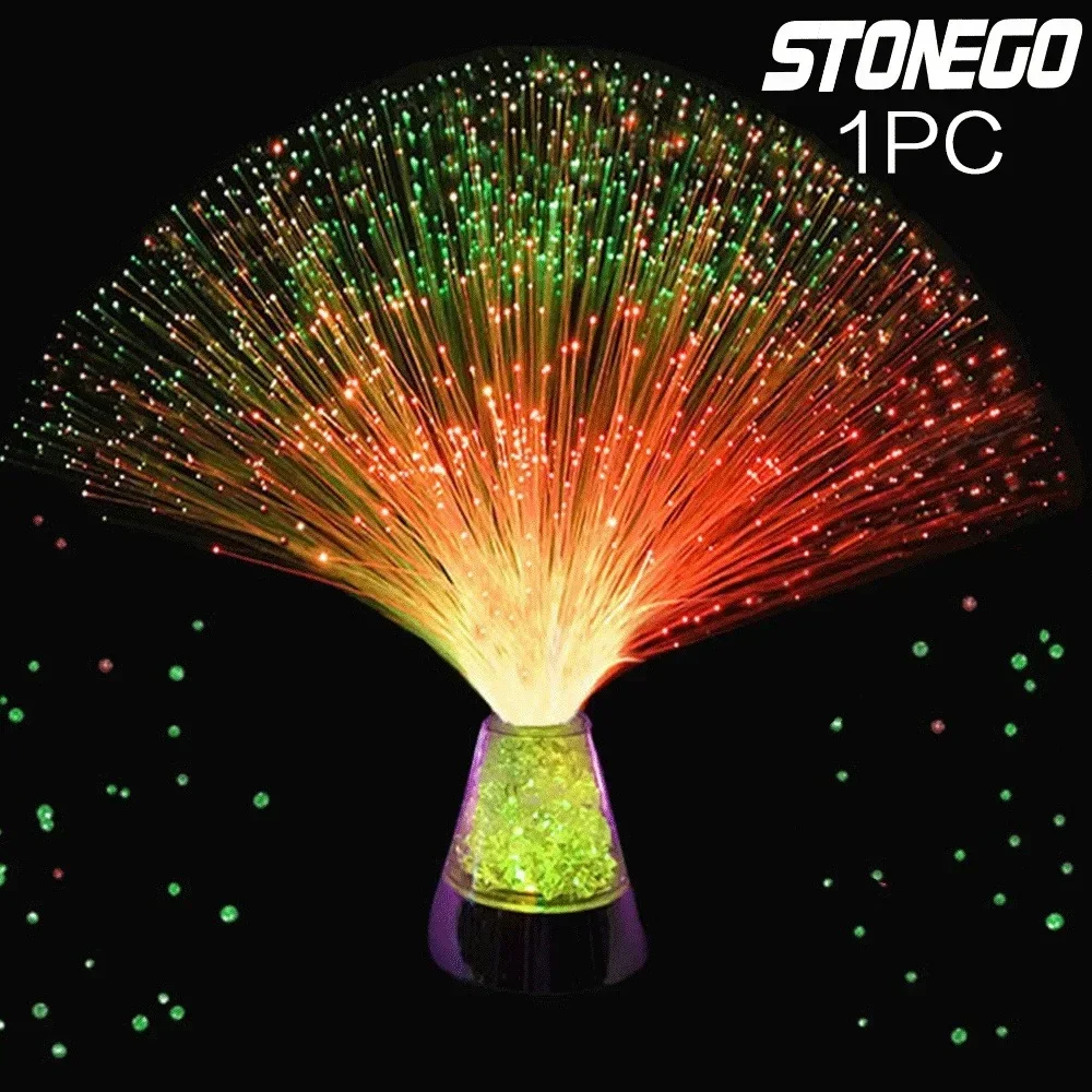 

Красочный оптоволоконный ночник звездного неба, очаровательные светодиодные фонари для спальни, детской комнаты, фестиваля, атмосферы, декоративное освещение