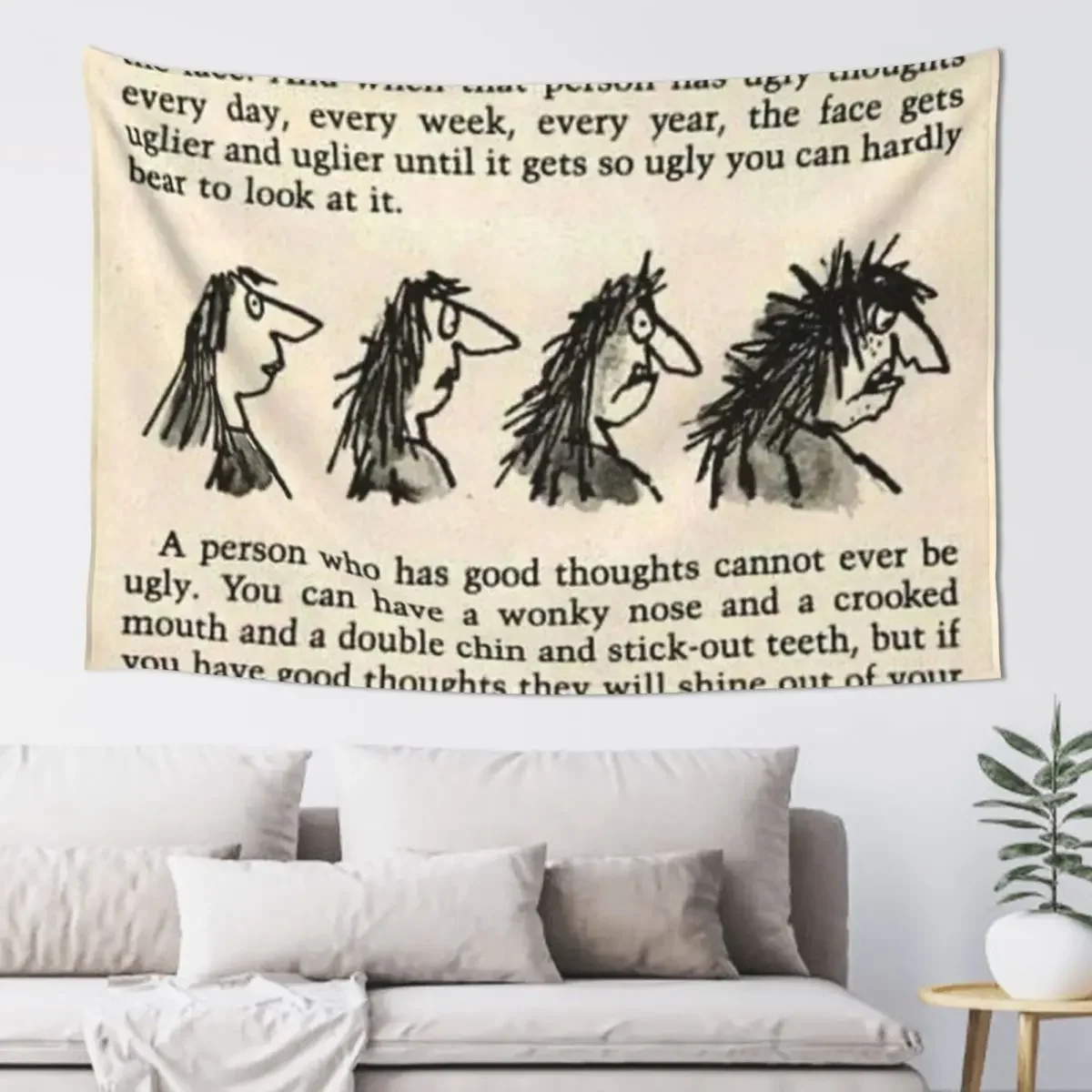 

Roald Dahl the twits Tapestry Room Decoration Korean Style Wall Mural Wall Coverings Tapestry