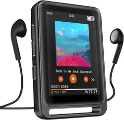 64GB MP3 Player Bluetooth 5.3 Touch Screen Music Player Portable mp3 Player with Speakers high Fidelity Lossless Sound Quality m