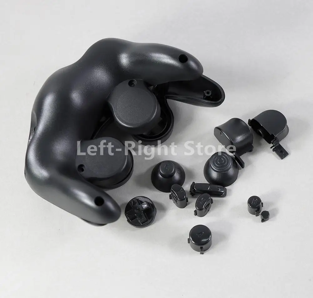 20 juegos de cubierta de carcasa de controlador de repuesto, carcasa transparente con mango, accesorios de botón, suministros para NGC Gamecube