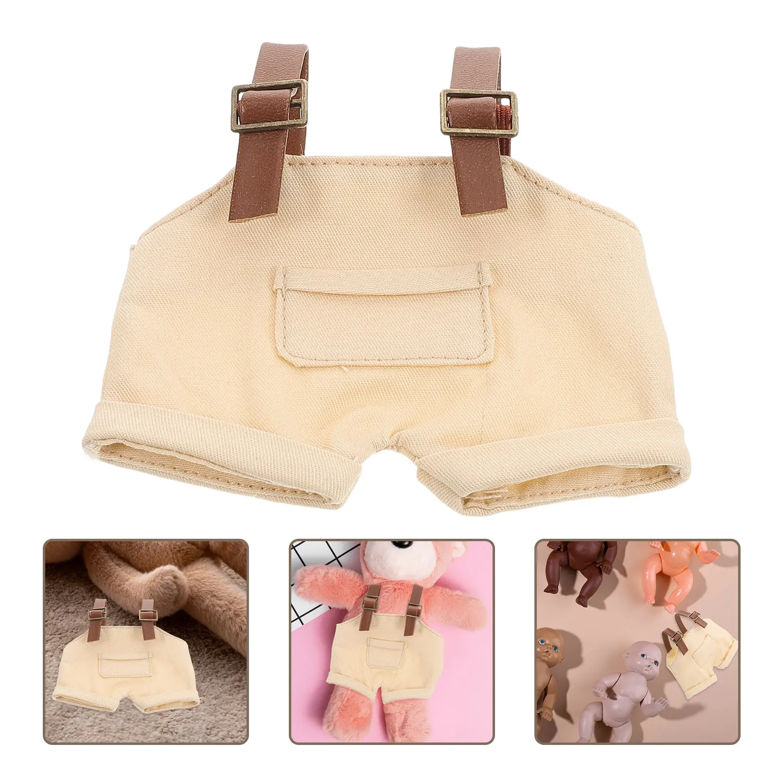 

Stylish Overalls Outfit Clothes Dress-Up for 17Cm Cotton Pants Accessories Collection Clothes for Cotton