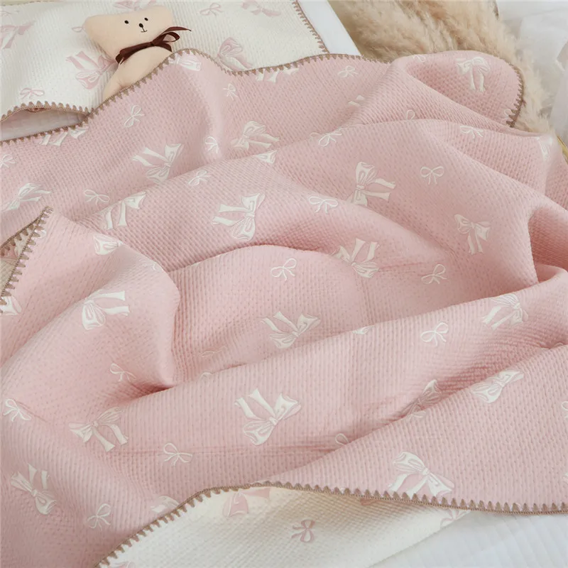 Babydeken Pasgeboren Swaddle Wrap Sofa Gooi Dekens Zacht Ademend 100% Katoenen Kinderwagen Wieg Ontvangen Deken Beddengoed