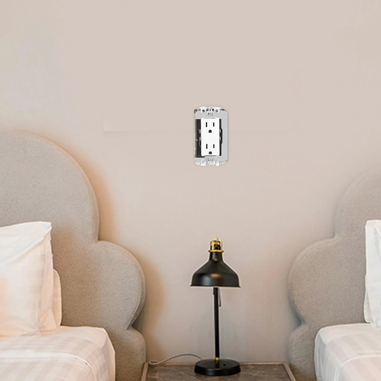 10 قطعة لوحة الحائط المعدنية الفواصل غطاء المخرج الكهربائي مستوي مفاتيح وعاء الحشوات فلوش تركيب ديكور المنزل #6