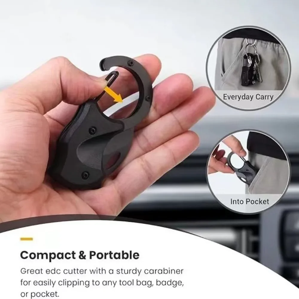 ใหม่ Mini กลางแจ้งแบบพกพามีดอเนกประสงค์ Mountaineering Hook Mini พับ Claw เปิดกล่องสร้อยคอความแข็งสูงมีด