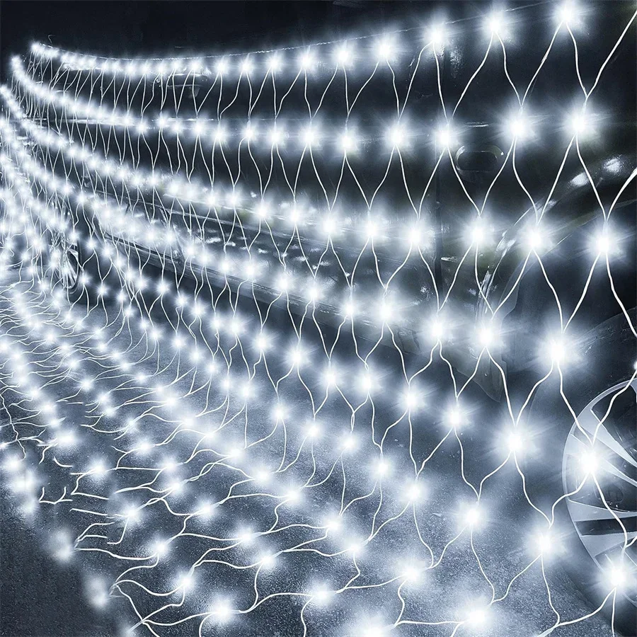 Large Size 8X10M LED Net Light 2000 LED Outdoor Large Bush Net Light Waterproof Christmas Tree Mesh Lights for Garden Wall Decor