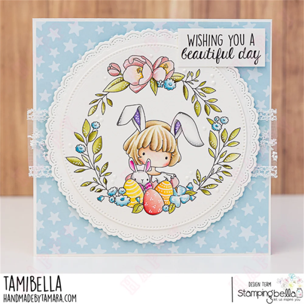 Tiny Townie April & Her Cute girl Clear Stamps Cutting Dies For DIY Scrapbooking Paper Card Making Decoration Craft Photo Album