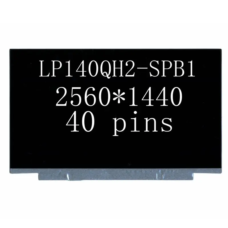 Polegada Lp140qh2-spb1 00ny664 Tela Lcd Qhd 2560 × 1440 Ips Magro 74 Ntsc Edp 40 Pinos para x1 Carbono 5th Gen 6th Gen T480s 14.0