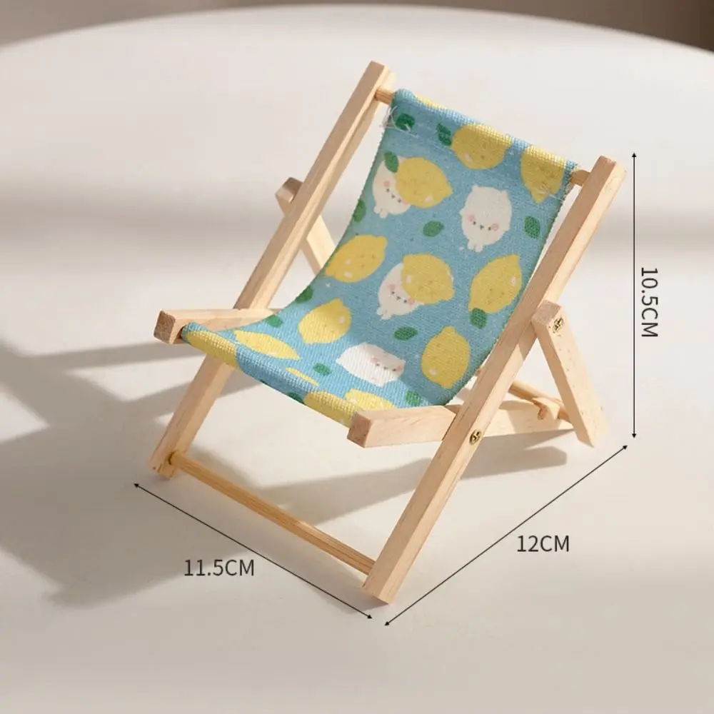 Beach Chair Shape Beach Chair Mobile Phone Bracket Multi-function Stable Mobile Phone Holder Slots Design Not Easy Fade