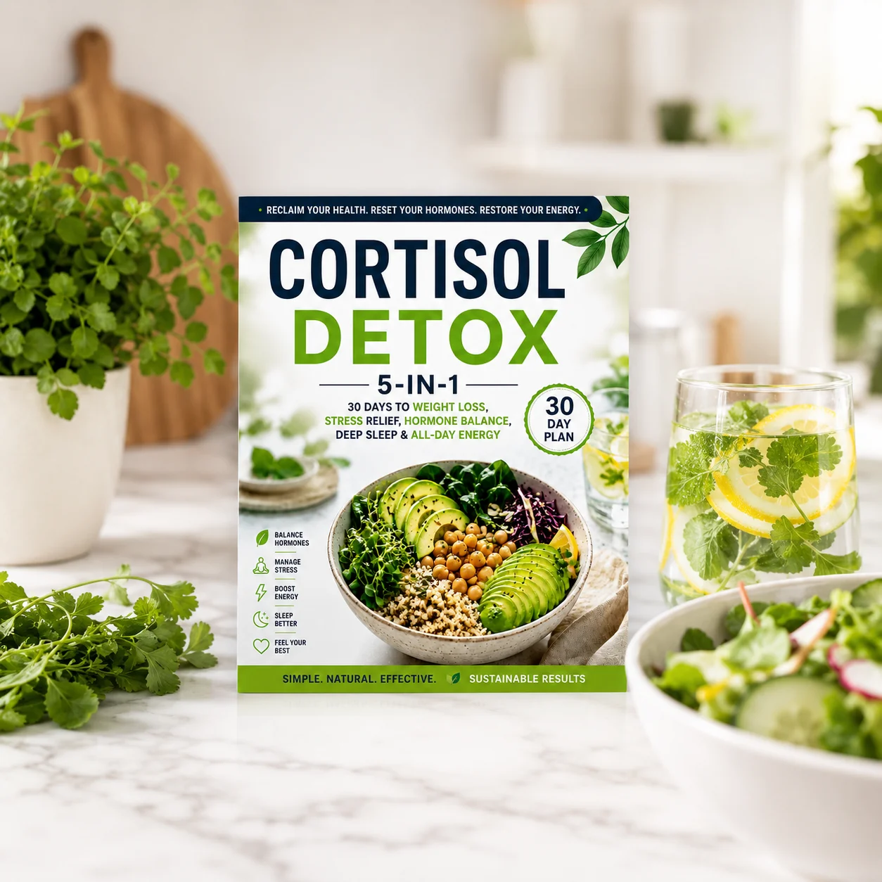 Cortisol Detox 5-in-1 30 Day G - Renewable Energy Books ulasan dan harga