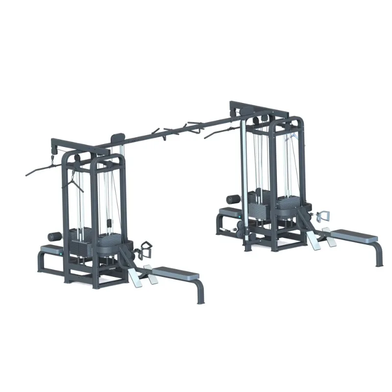 Commercial Multi-Station Integrated Trainer, 5 & 8-Person Steel Strength Equipment for Gym