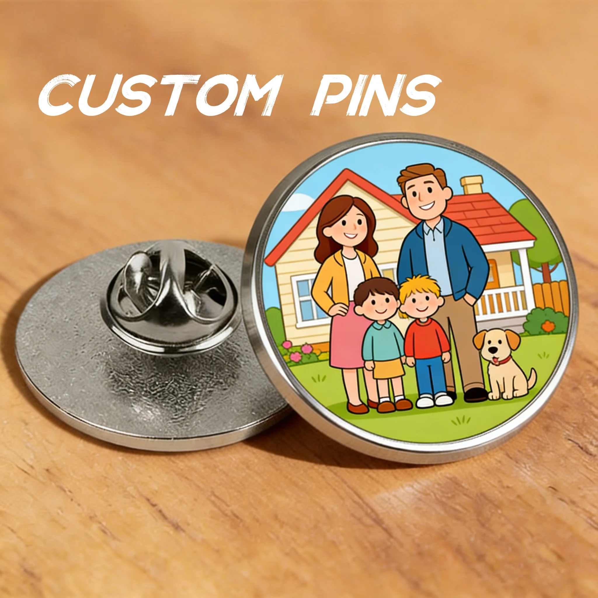 Embroidery Texture - Pins Personalizados com Logotipo, Foto e