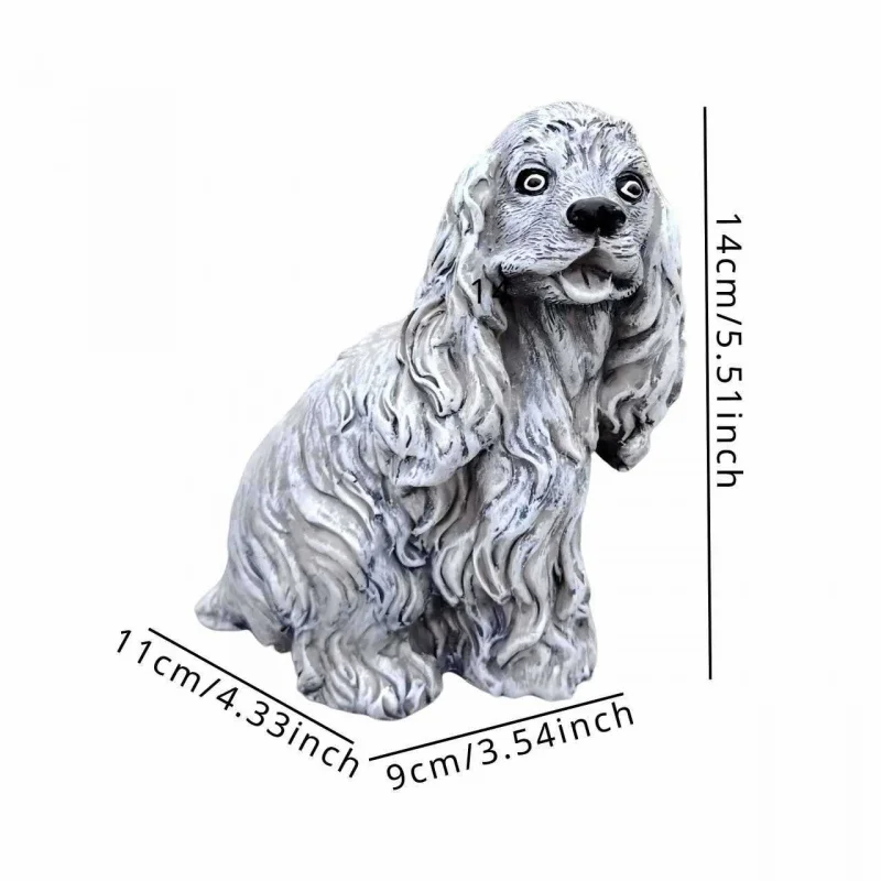 الحلي الحيوانية الإبداعية الملاك القط الكلب الغزلان النحت ديكور المنزل الراتنج الحرف بالجملة #5