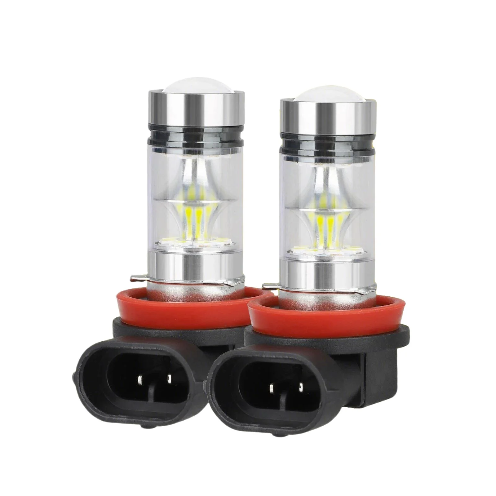 Car LED Fog Light Bulbs H11 H8 Yellow 2Pcs 4300K 100W 1500LM Energy Saving Night Driving DRL Fog Lenses